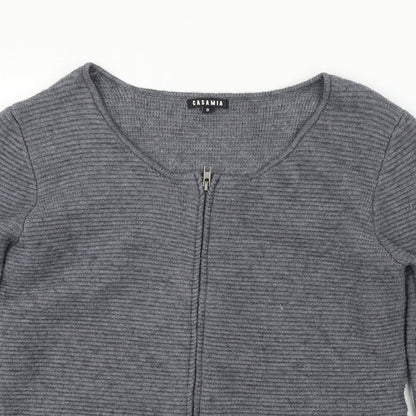 CASAMIA Womens Grey  Knit Cardigan Jumper Size S