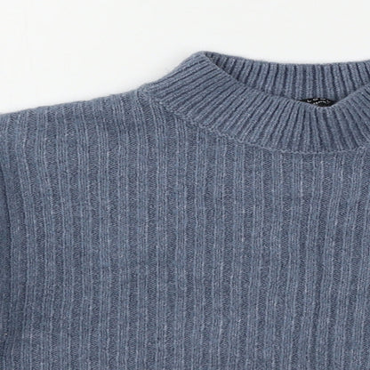 New Look Girls Blue  Knit Pullover Jumper Size 10 Years