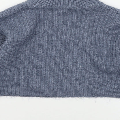 New Look Girls Blue  Knit Pullover Jumper Size 10 Years
