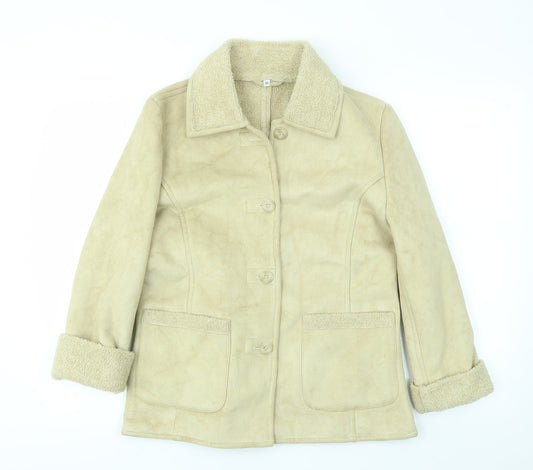 Womens UK Size 14 Preworn Beige Jacket