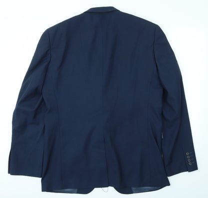 Mens UK Size 42 Cedar Wood State Regular Blue Suit Jacket
