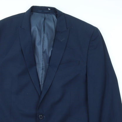 Mens UK Size 42 Cedar Wood State Regular Blue Suit Jacket