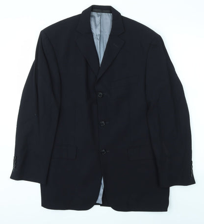 Mens UK Size 38 M&S Regular Blue Suit Jacket