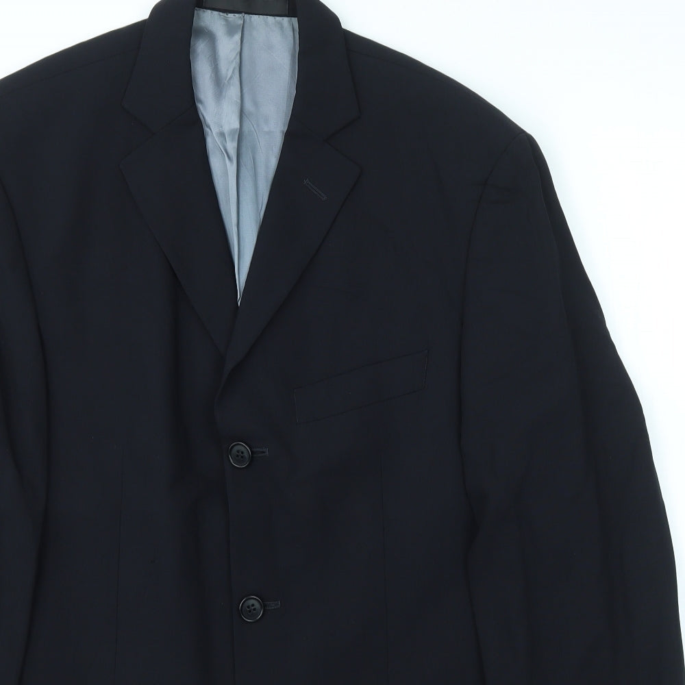 Mens UK Size 38 M&S Regular Blue Suit Jacket