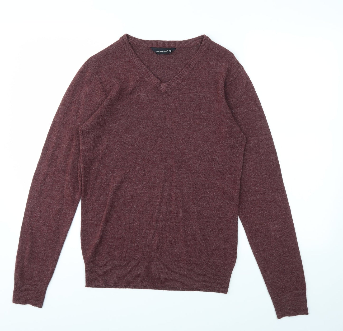 Mens UK Size XS Cedar Wood State Red Pullover Sweatshirt