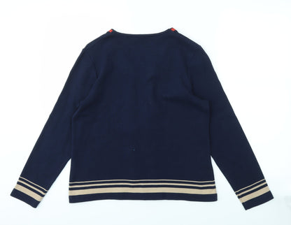 DASH Womens Blue   Pullover Jumper Size 12