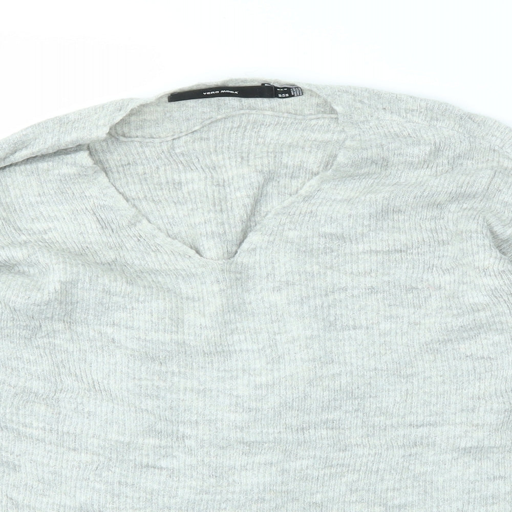 Womens UK Size S VERO MODA Grey Pullover Jumper