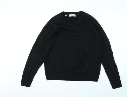 W&B Mens Black   Pullover Sweatshirt Size M