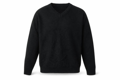 W&B Mens Black   Pullover Sweatshirt Size M