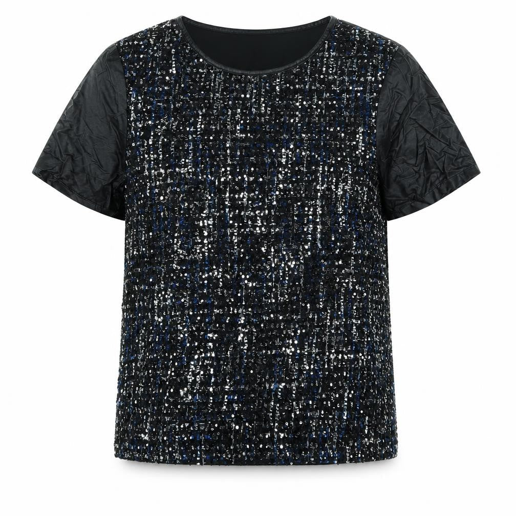 Womens UK Size 10 M&S Black Basic T-Shirt