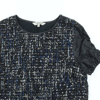 Womens UK Size 10 M&S Black Basic T-Shirt