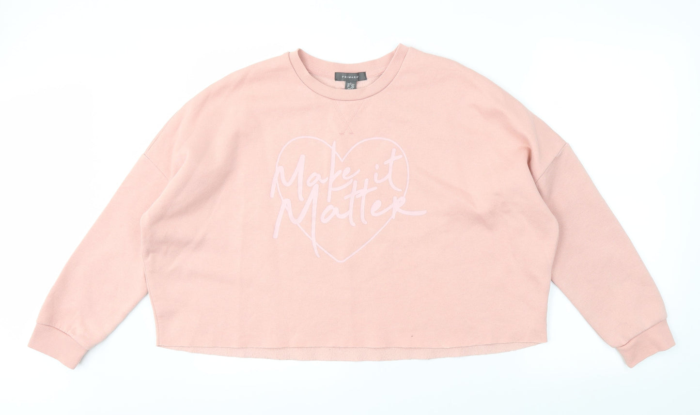 Primark Womens Pink   Pullover Jumper Size L