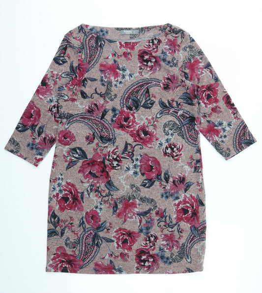 Nutmeg Womens Multicoloured Geometric  Fit & Flare  Size 10