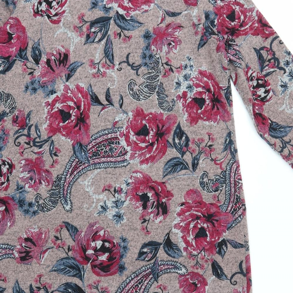 Nutmeg Womens Multicoloured Geometric  Fit & Flare  Size 10