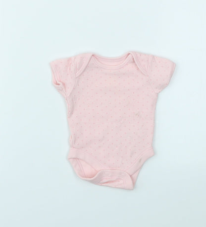 George Girls Pink Spotted  Babygrow One-Piece Size Newborn