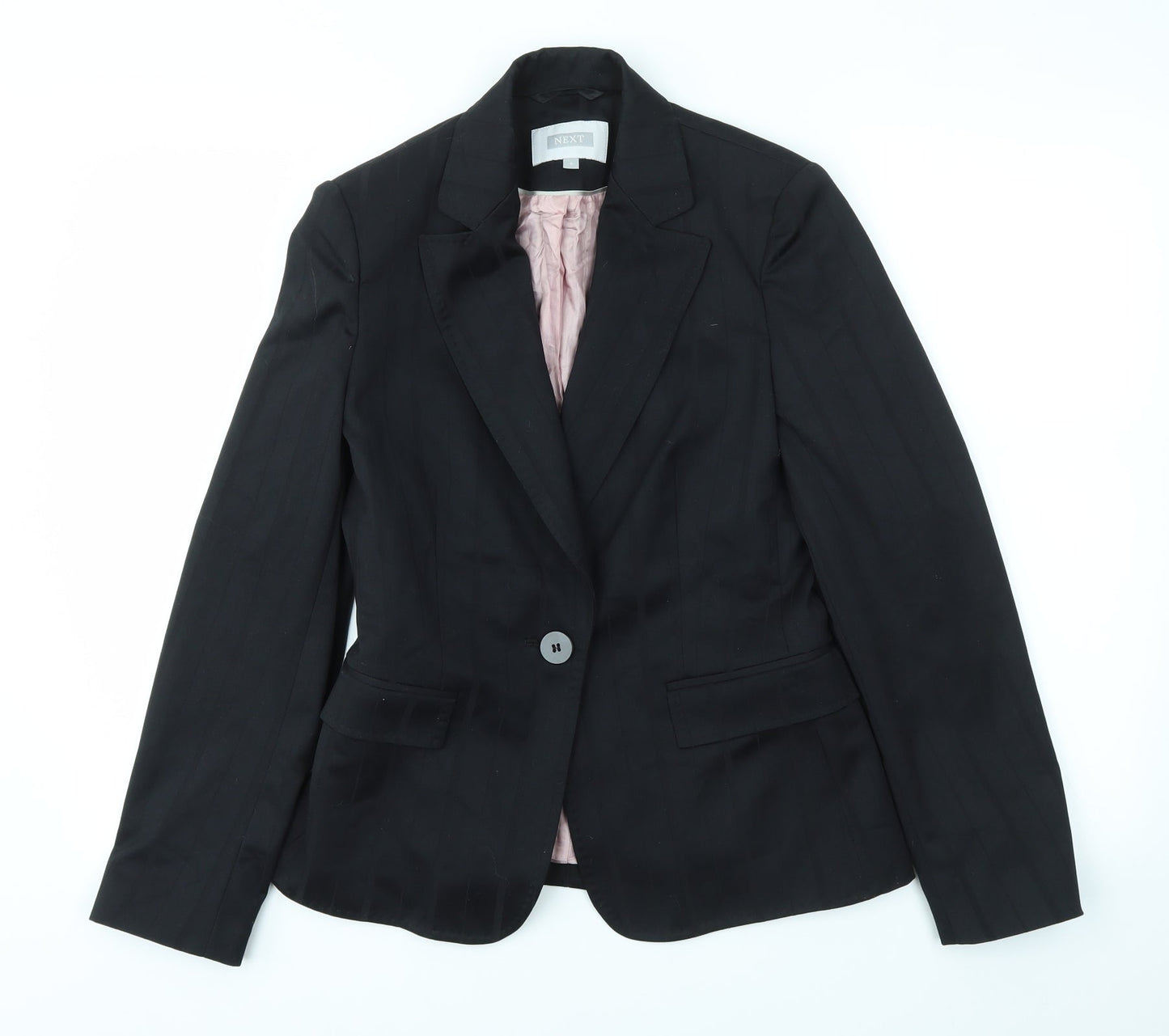 NEXT Womens Black Striped  Jacket Blazer Size 6