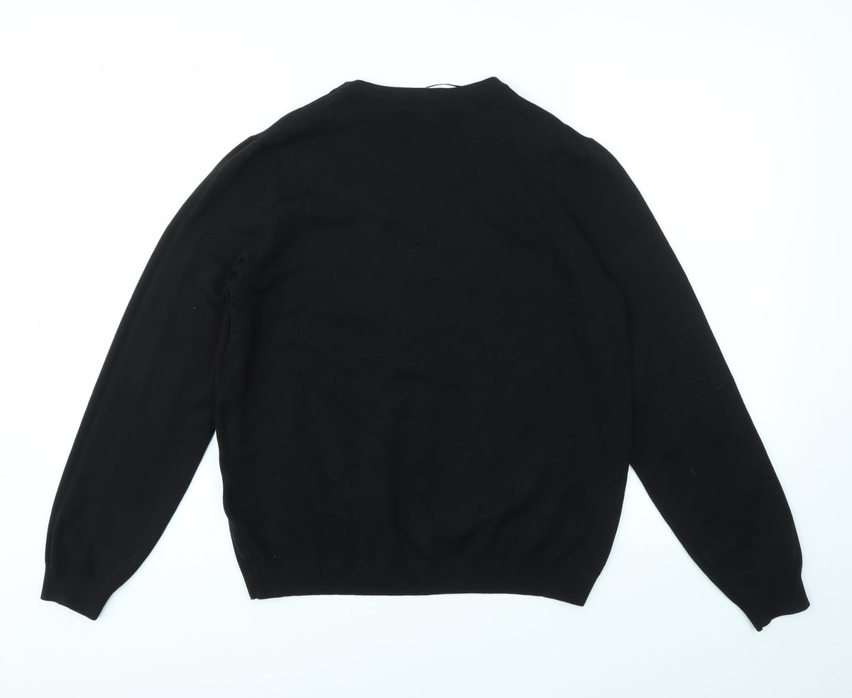Womens UK Size L H&M Black Pullover Jumper
