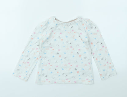 M Girls Multicoloured Geometric  Basic T-Shirt Size 2-3 Years