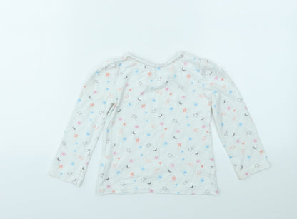 M Girls Multicoloured Geometric  Basic T-Shirt Size 2-3 Years