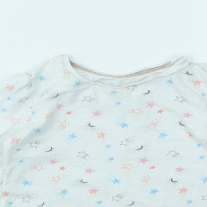M Girls Multicoloured Geometric  Basic T-Shirt Size 2-3 Years