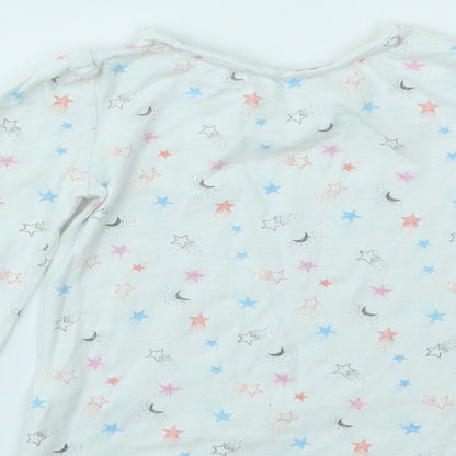 M Girls Multicoloured Geometric  Basic T-Shirt Size 2-3 Years