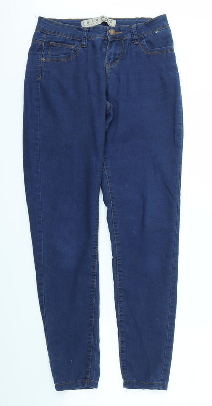 Womens UK Size 6 Denim Regular Fit Skinny Blue Jeans