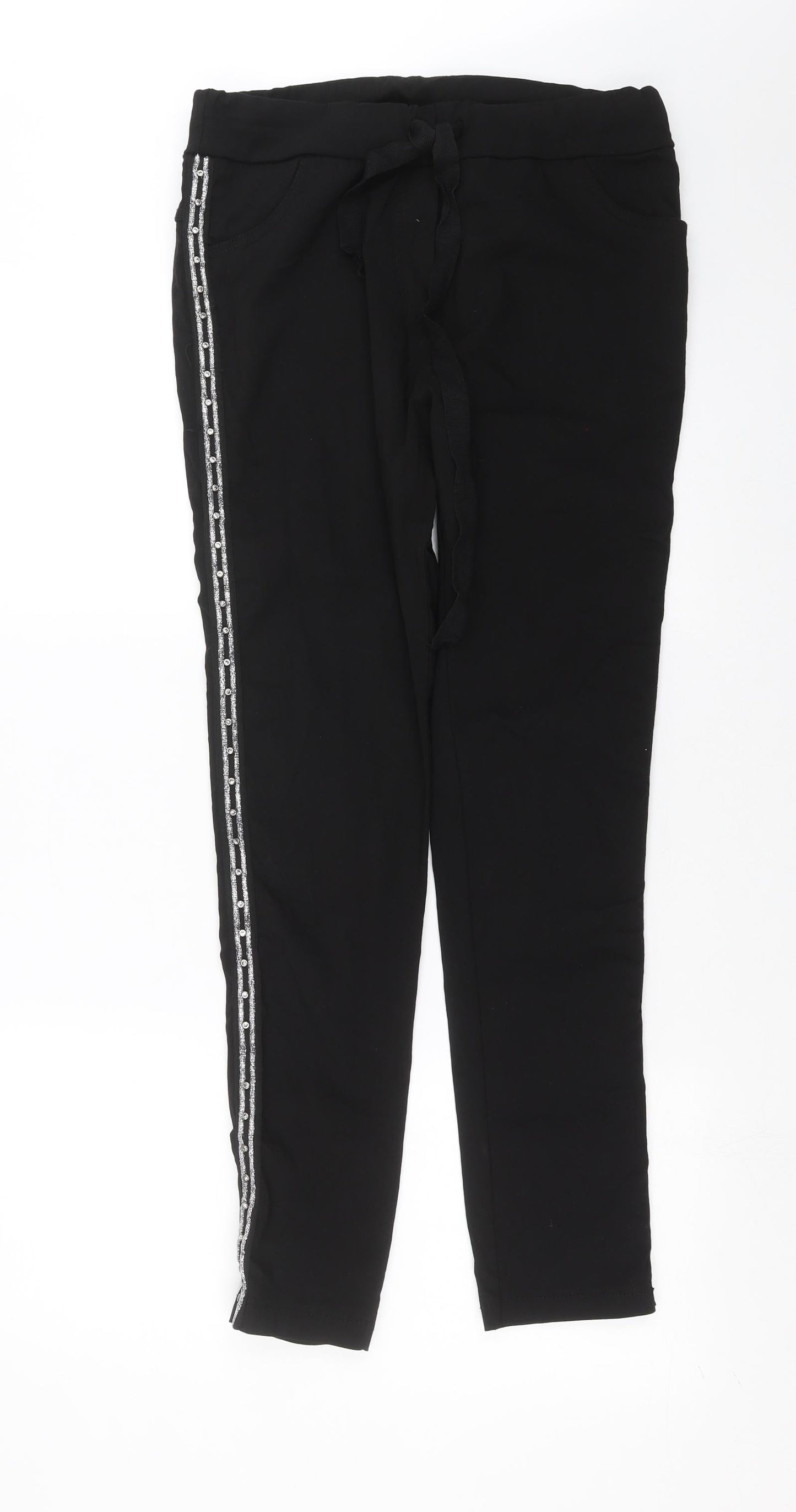 Womens UK Size 32 in Preworn Regular Fit  Black Trousers