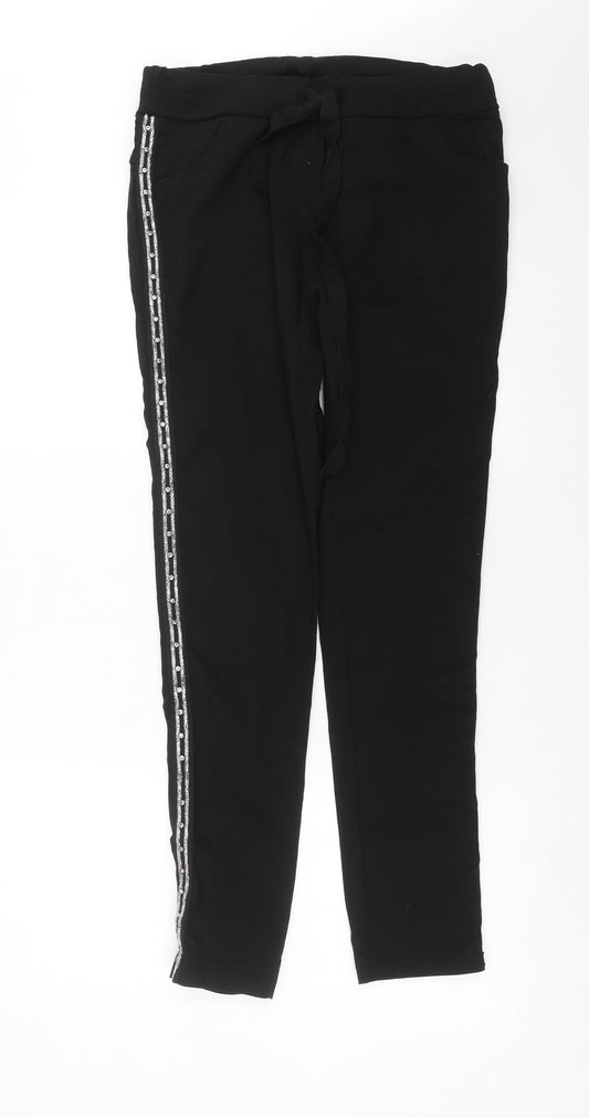 Womens UK Size 32 in Preworn Regular Fit  Black Trousers