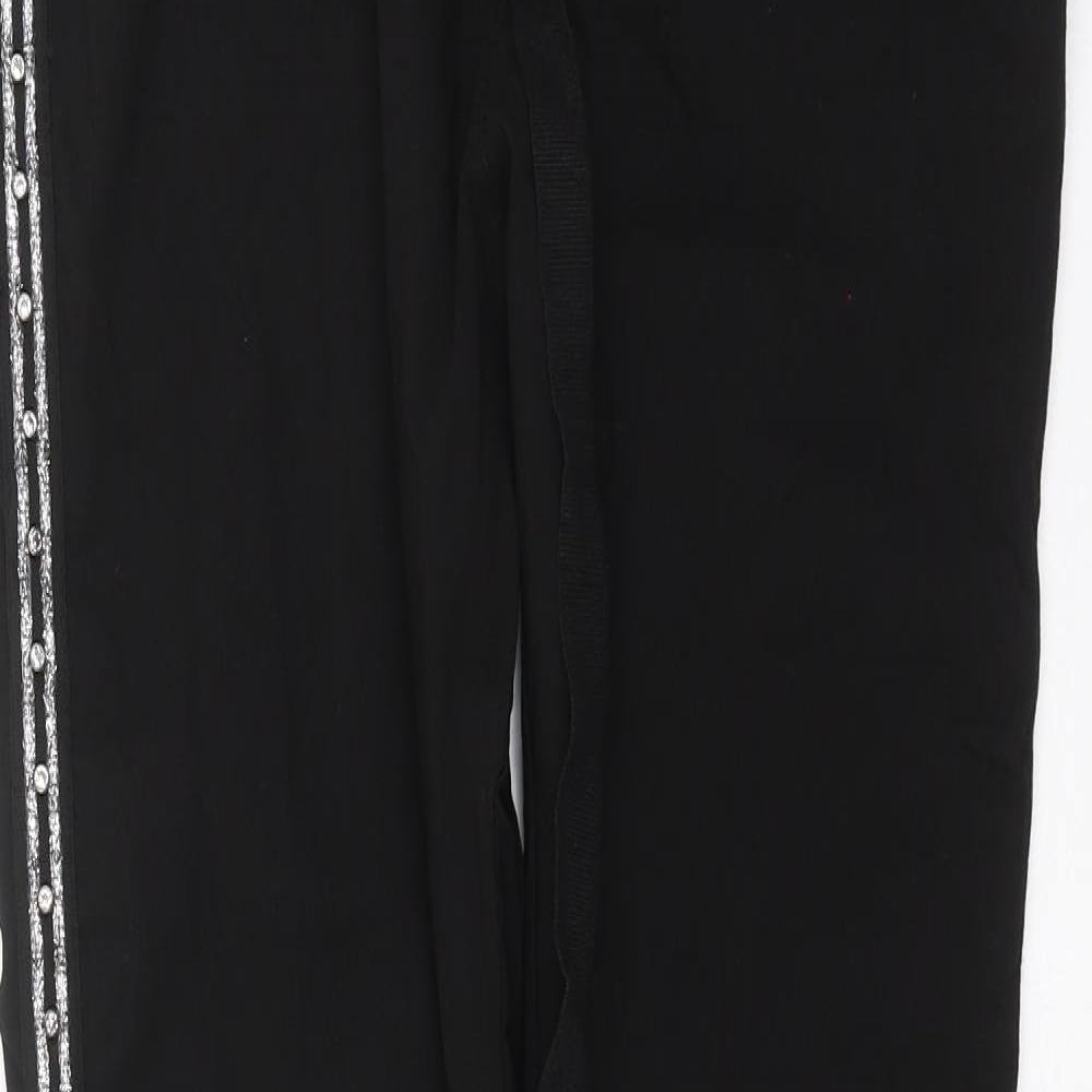 Womens UK Size 32 in Preworn Regular Fit  Black Trousers