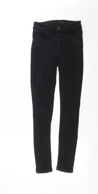 Oasis Womens Black  Denim Skinny Jeans Size 6 L28 in