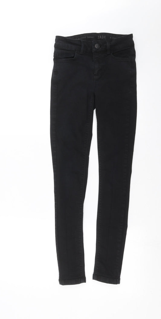 Oasis Womens Black  Denim Skinny Jeans Size 6 L28 in