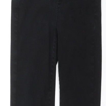 Oasis Womens Black  Denim Skinny Jeans Size 6 L28 in