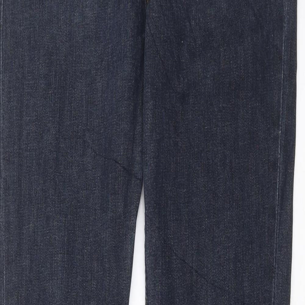 Womens UK Size 29 in H&M Regular Fit Straight Blue Jeans