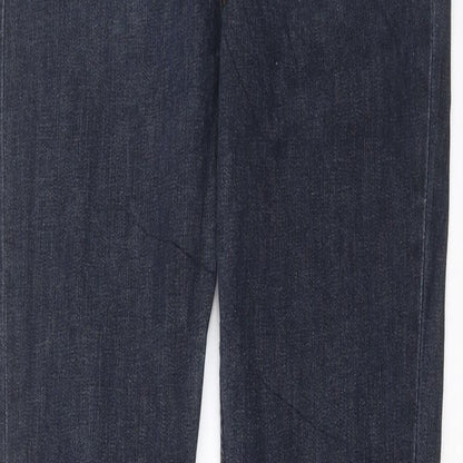 Womens UK Size 29 in H&M Regular Fit Straight Blue Jeans