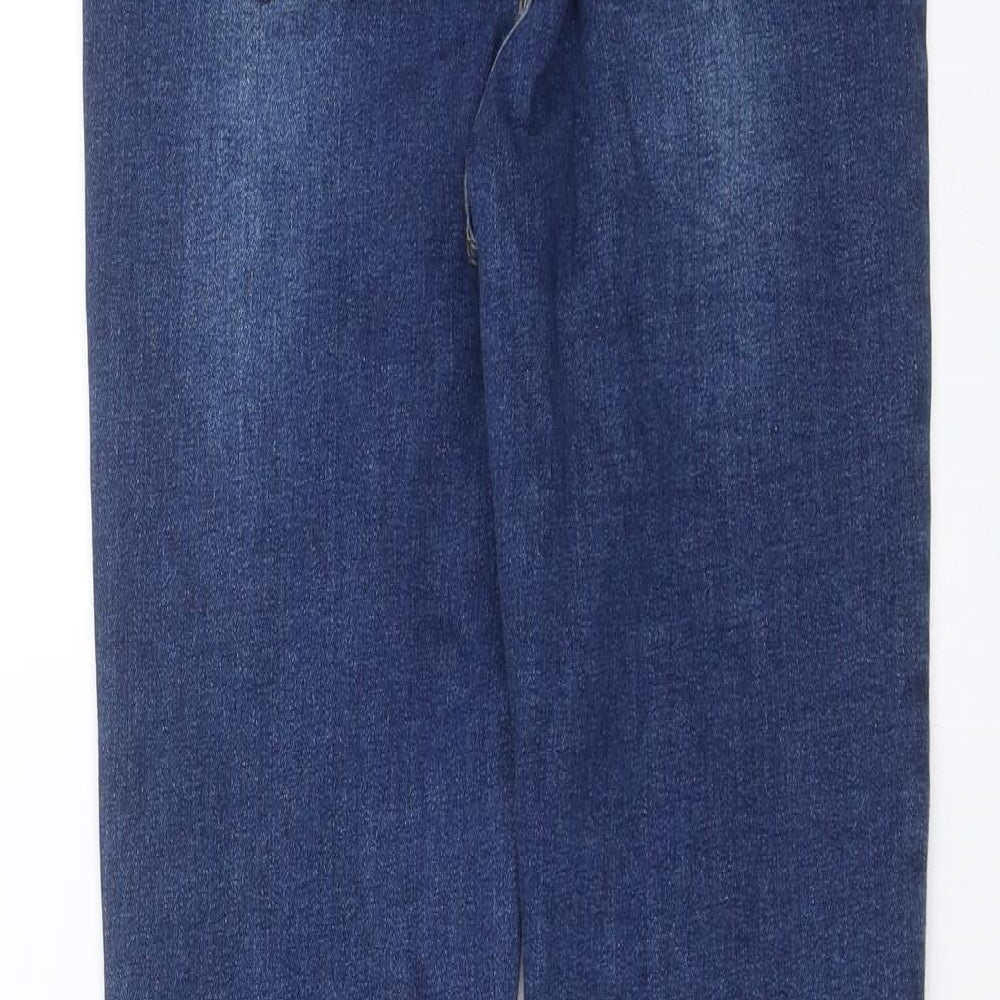 PRETTYLITTLETHING Womens Blue  Denim Skinny Jeans Size 4 L26 in