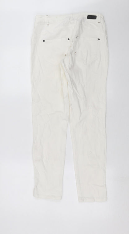 Numph Womens White  Denim Straight Jeans Size 10 L28 in