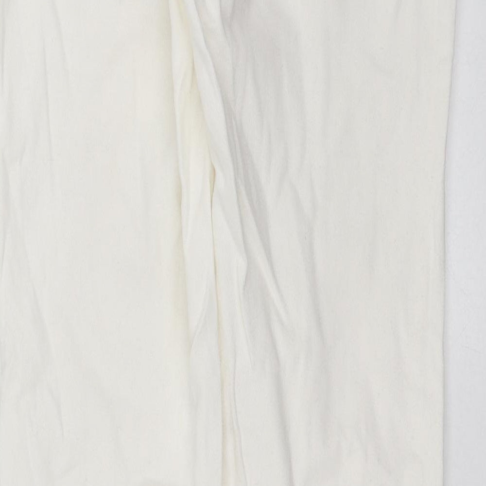 Numph Womens White  Denim Straight Jeans Size 10 L28 in