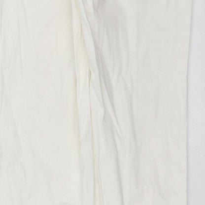 Numph Womens White  Denim Straight Jeans Size 10 L28 in