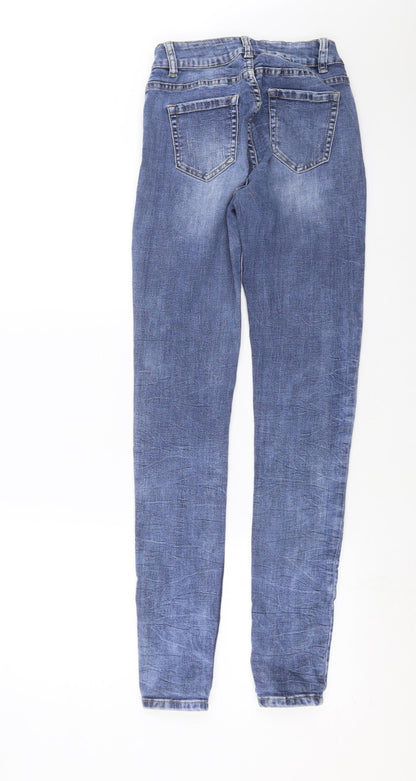 Womens UK Size S Monday Extra-Slim Fit Skinny Blue Jeans