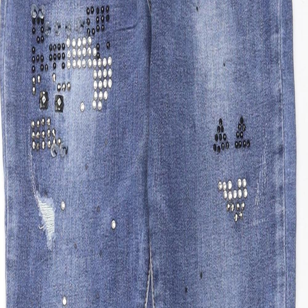 Womens UK Size S Monday Extra-Slim Fit Skinny Blue Jeans