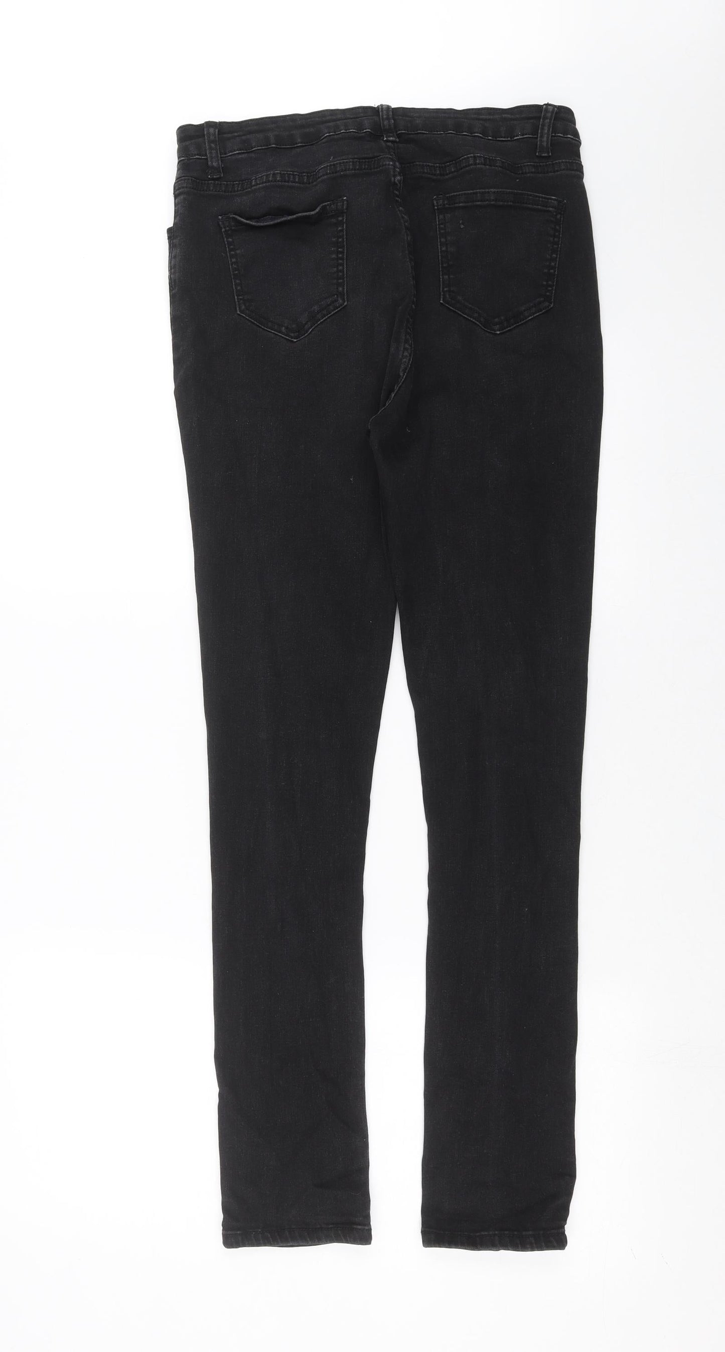 SheIn Womens Black  Denim Skinny Jeans Size L L30 in