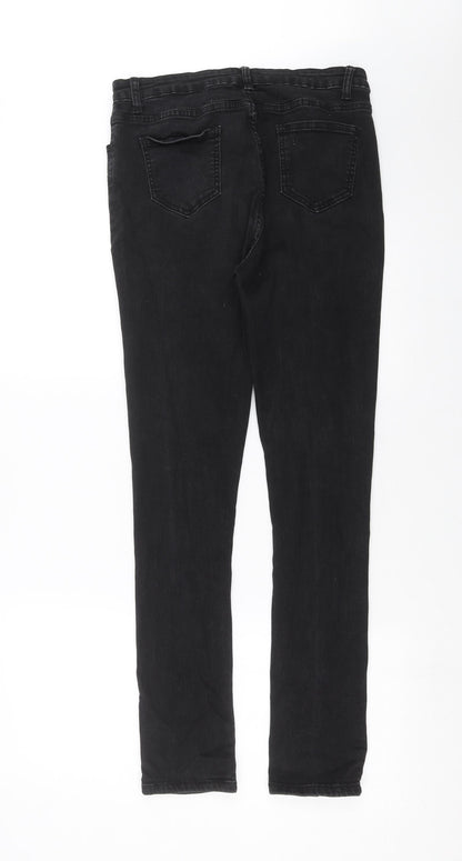 SheIn Womens Black  Denim Skinny Jeans Size L L30 in