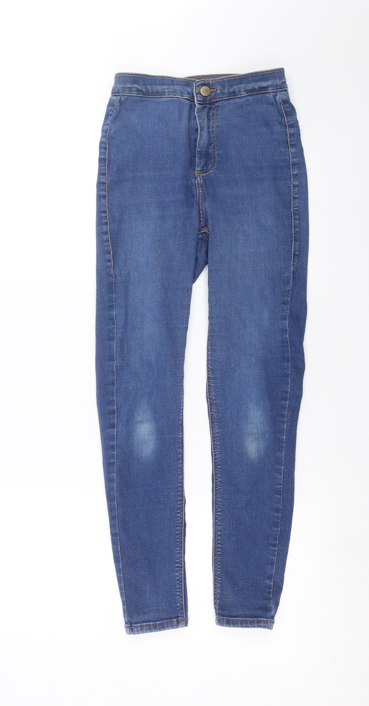 Topshop Womens Blue  Denim Skinny Jeans Size 24 in L26 in