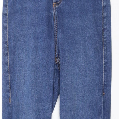 Topshop Womens Blue  Denim Skinny Jeans Size 24 in L26 in