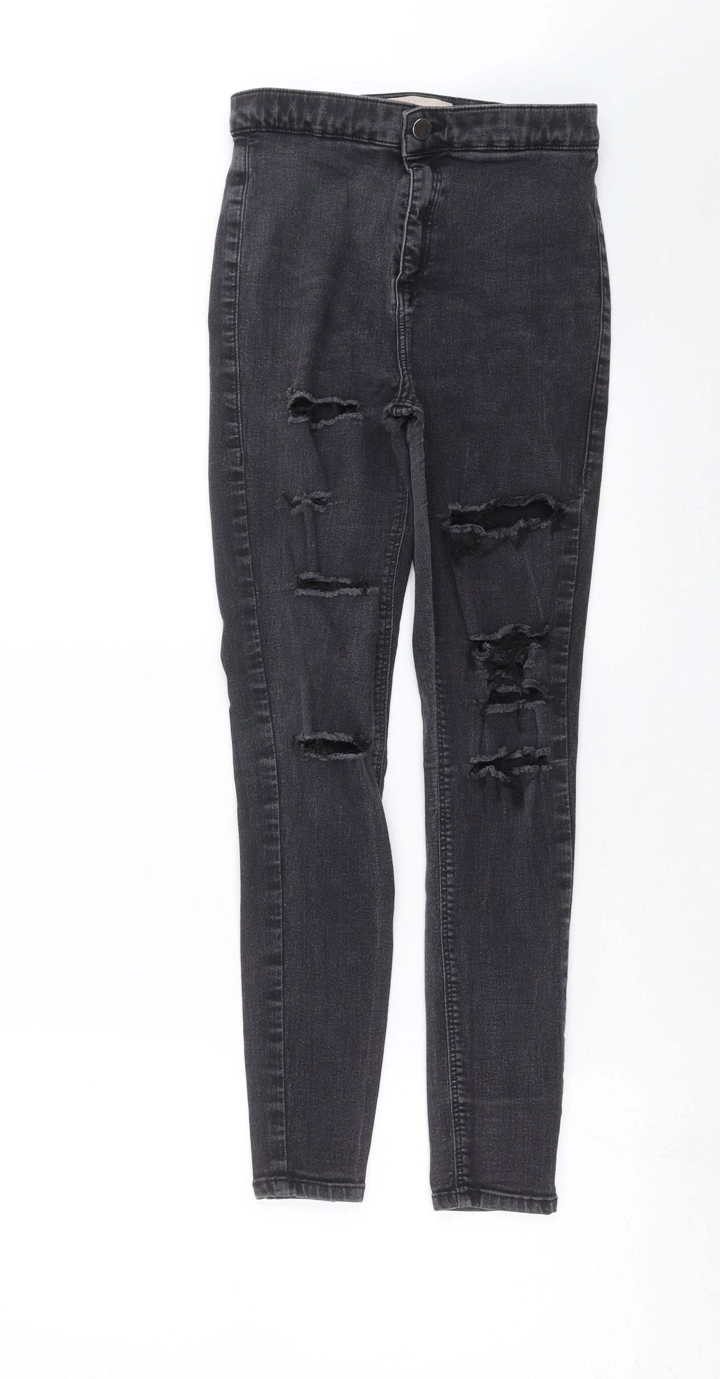 Topshop Womens Grey  Denim Skinny Jeans Size 25 in L27 in