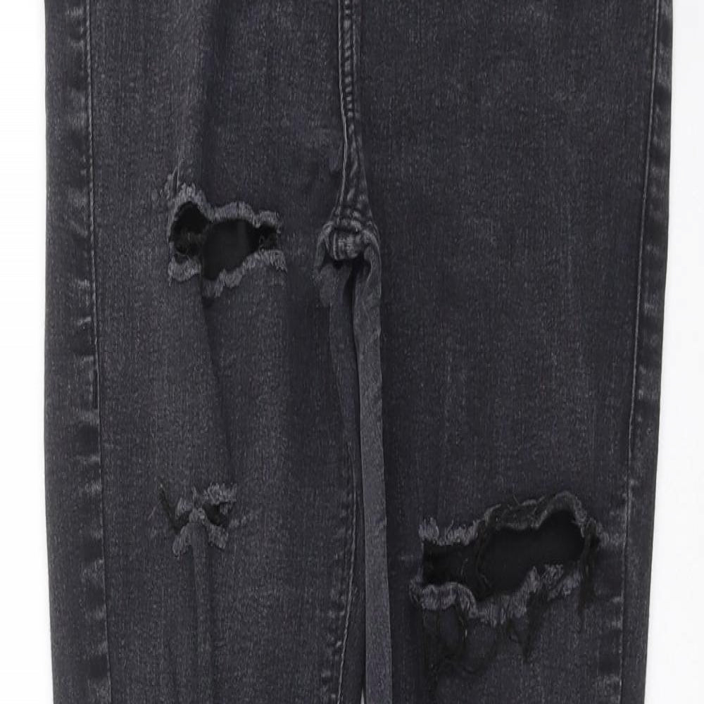 Topshop Womens Grey  Denim Skinny Jeans Size 25 in L27 in