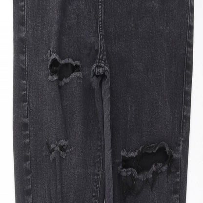 Topshop Womens Grey  Denim Skinny Jeans Size 25 in L27 in