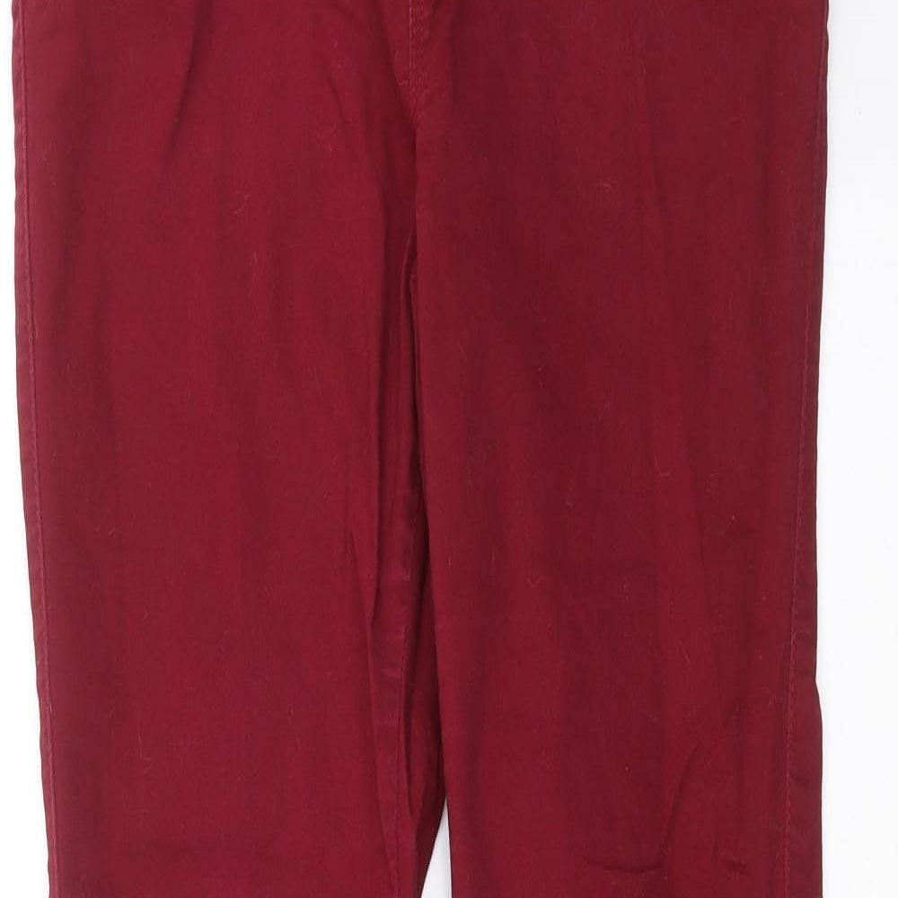 Primark Womens Purple  Denim Jegging Jeans Size 12 L28 in - burgundy