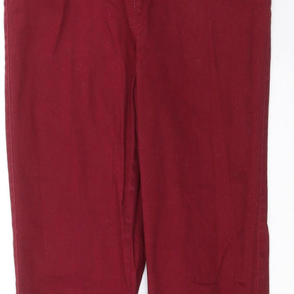 Primark Womens Purple  Denim Jegging Jeans Size 12 L28 in - burgundy