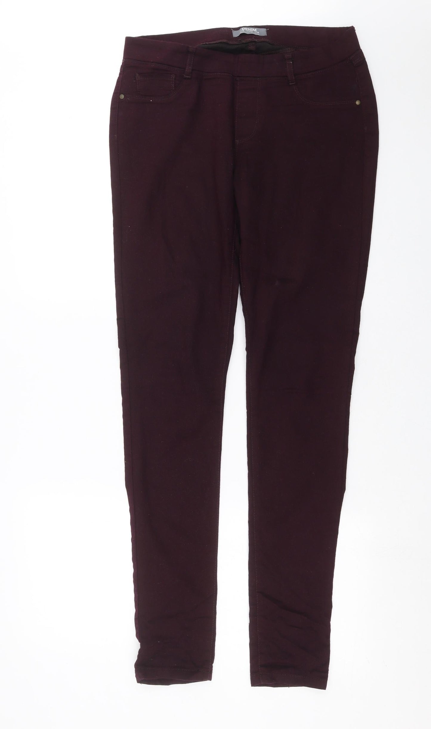 Dorothy Perkins Womens Purple  Denim Jegging Jeans Size 12 L33 in